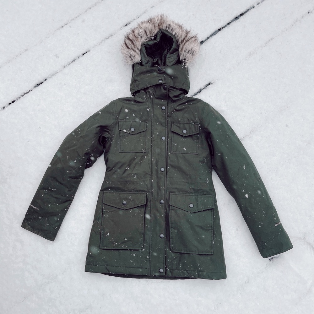 Eddie Bauer Waterproof Faux-fur Trimmed Parka